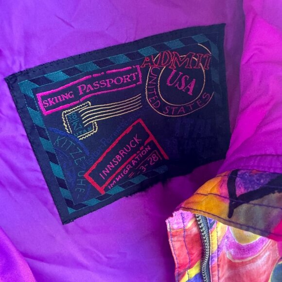 Retro Sierra Sport Passport to Adventure Multicolor Jacket Women's Size S. - Picture 4 of 12